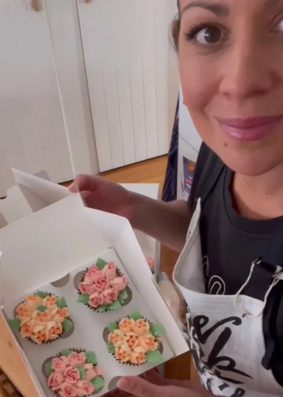 Steph, the baker behind Cake Mama, at work in her Melbourne kitchen